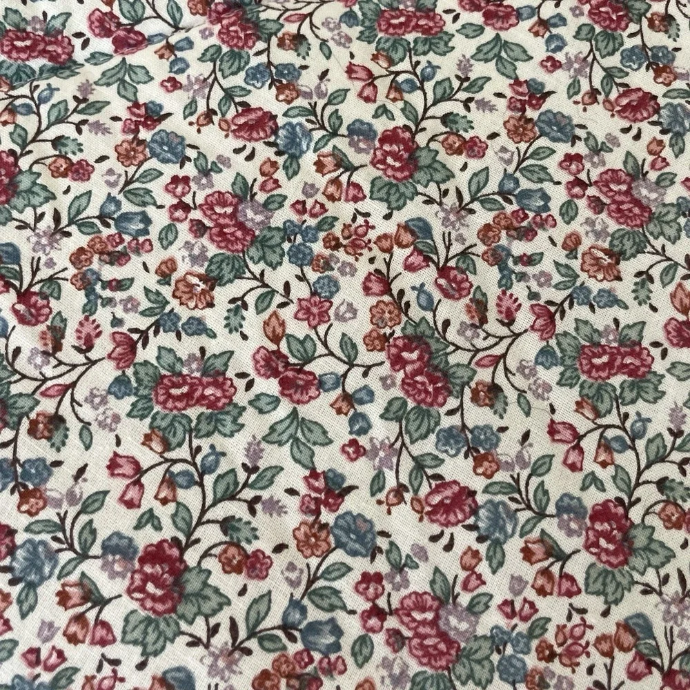 Vintage Country Cottage Comforter Bed Skirt Shams (2) Full/Double Reversible USA